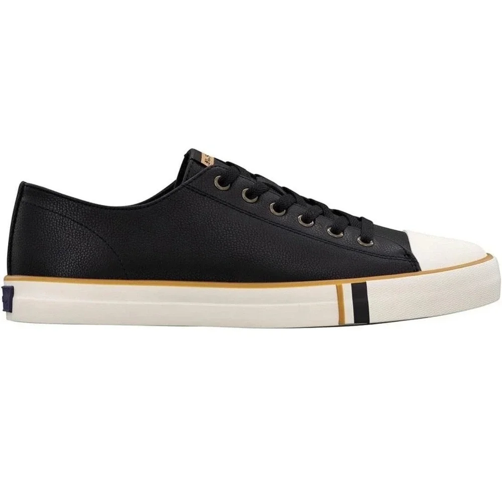 New Ben Sherman Men's Casual‎ Sneakers Black Lace Up Shoes Size 9.5 Dorset LO LX